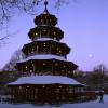 Mondaufgang am Chinesischen Turm, München